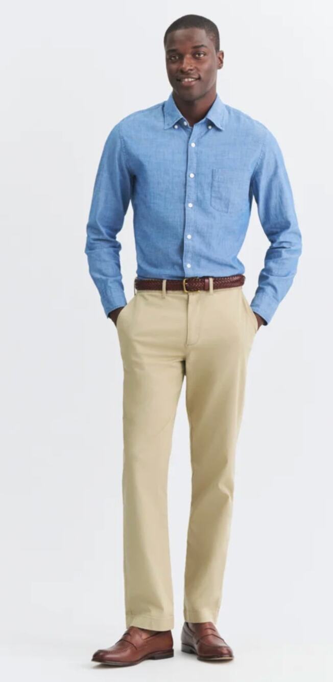 NWT J. Crew Factory Slim-fit original chino pant Men's 35x32 in Burnished Khaki